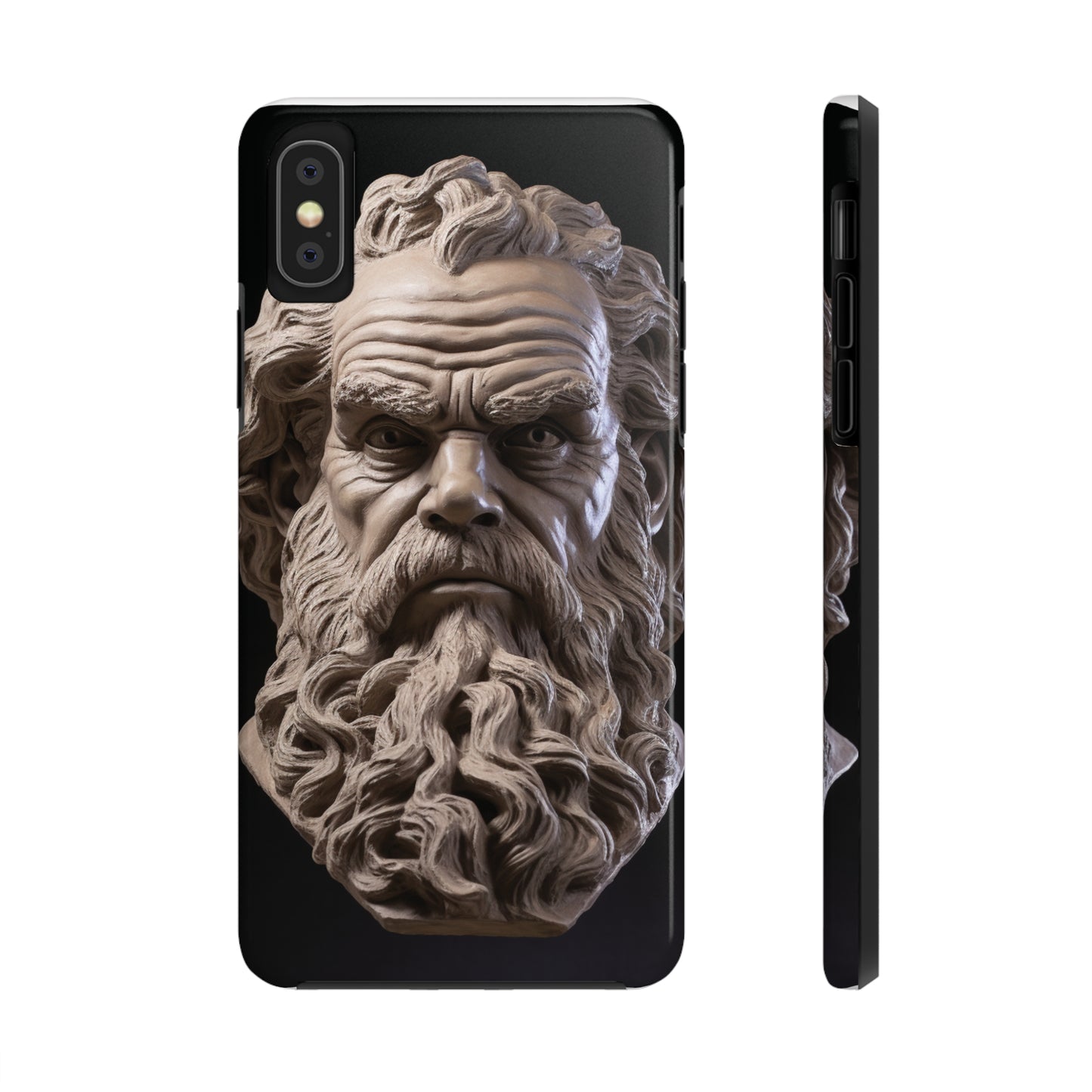 Socrates Face Tough Phone Case - Protect Your Device with Wisdom