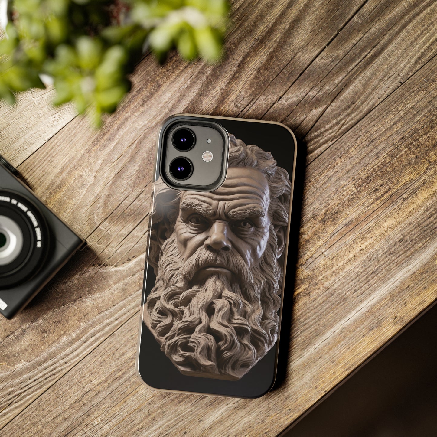 Socrates Face Tough Phone Case - Protect Your Device with Wisdom