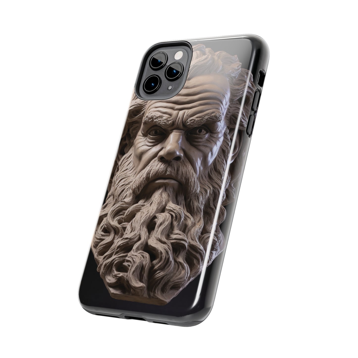 Socrates Face Tough Phone Case - Protect Your Device with Wisdom