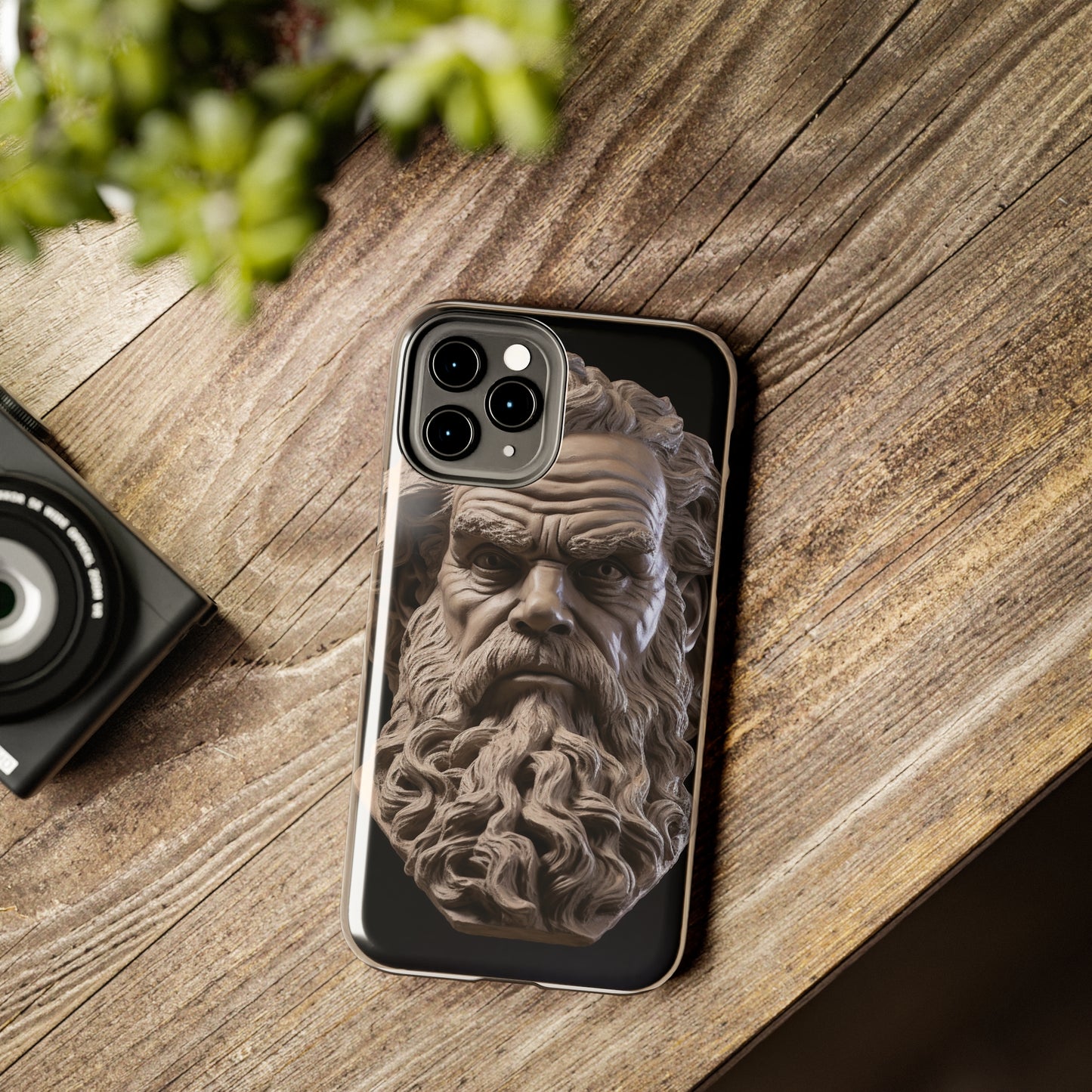 Socrates Face Tough Phone Case - Protect Your Device with Wisdom