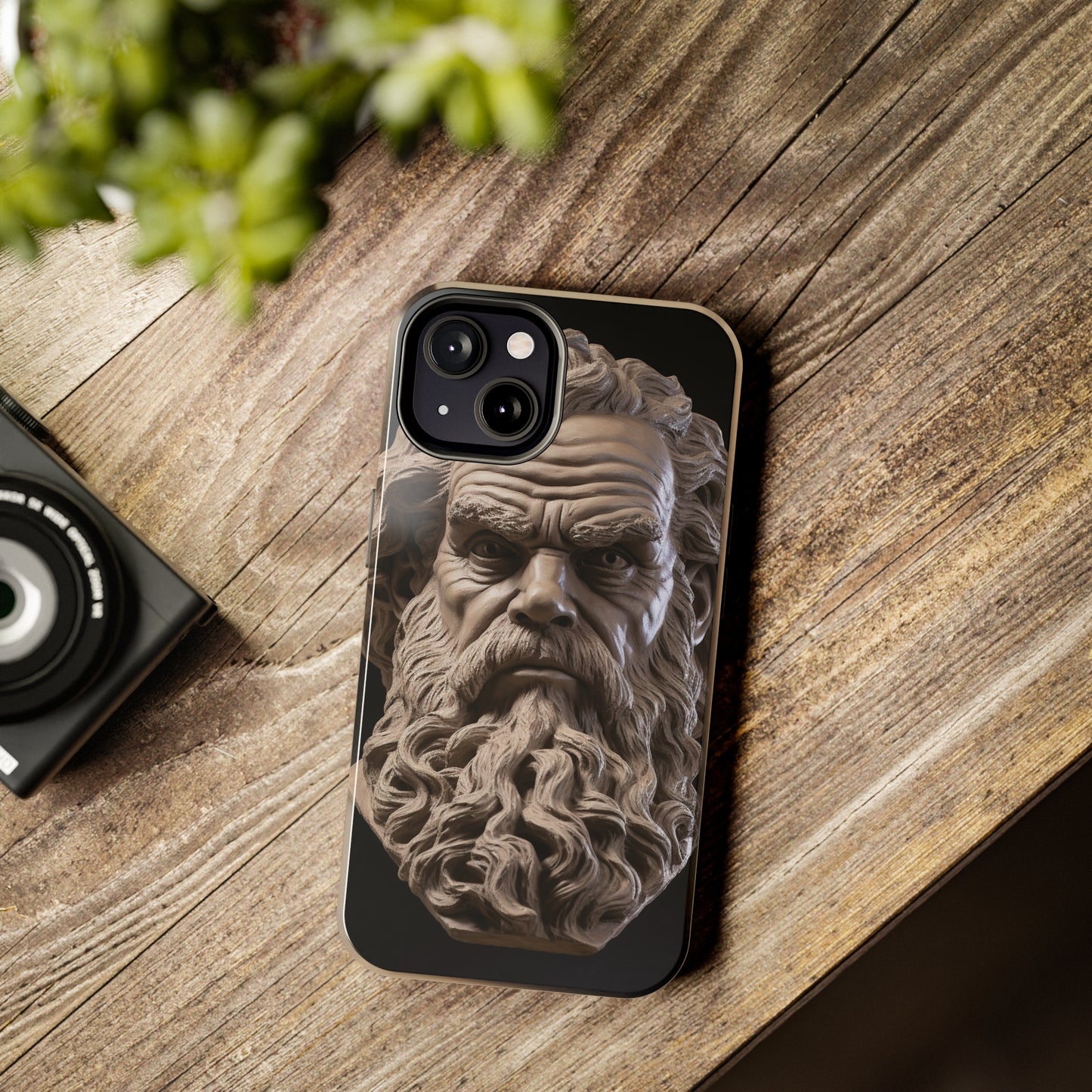 Socrates Face Tough Phone Case - Protect Your Device with Wisdom