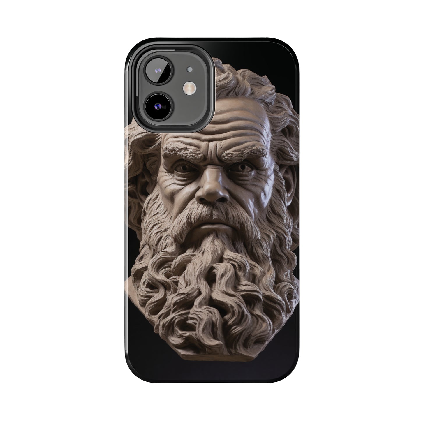 Socrates Face Tough Phone Case - Protect Your Device with Wisdom