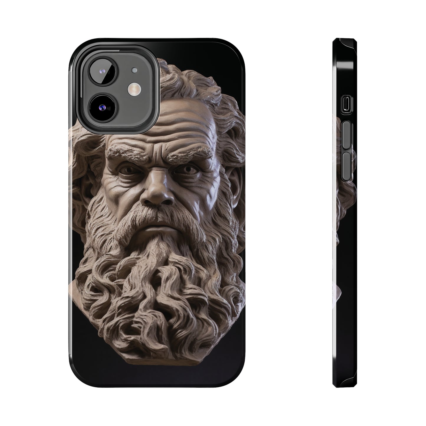 Socrates Face Tough Phone Case - Protect Your Device with Wisdom