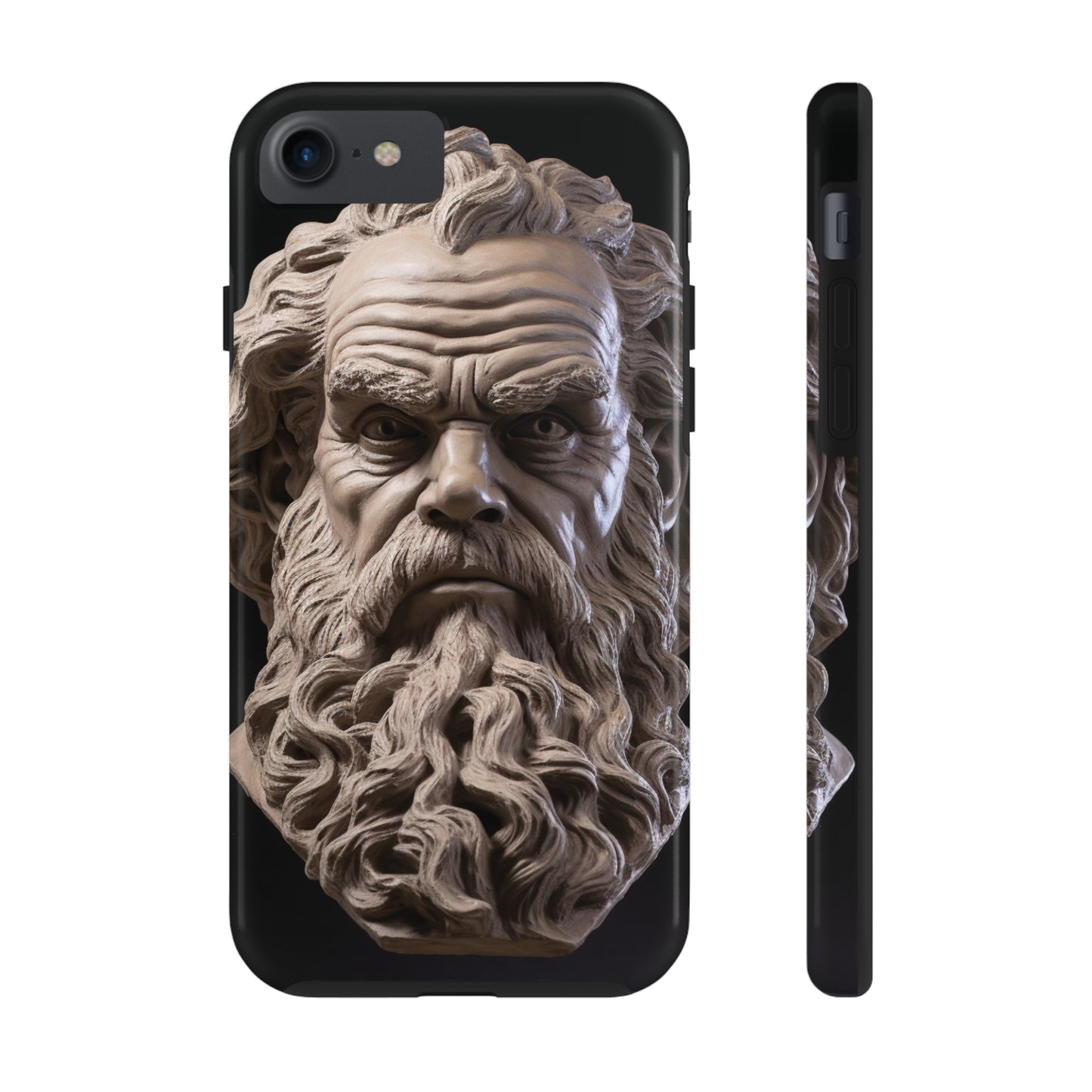 Socrates Face Tough Phone Case - Protect Your Device with Wisdom