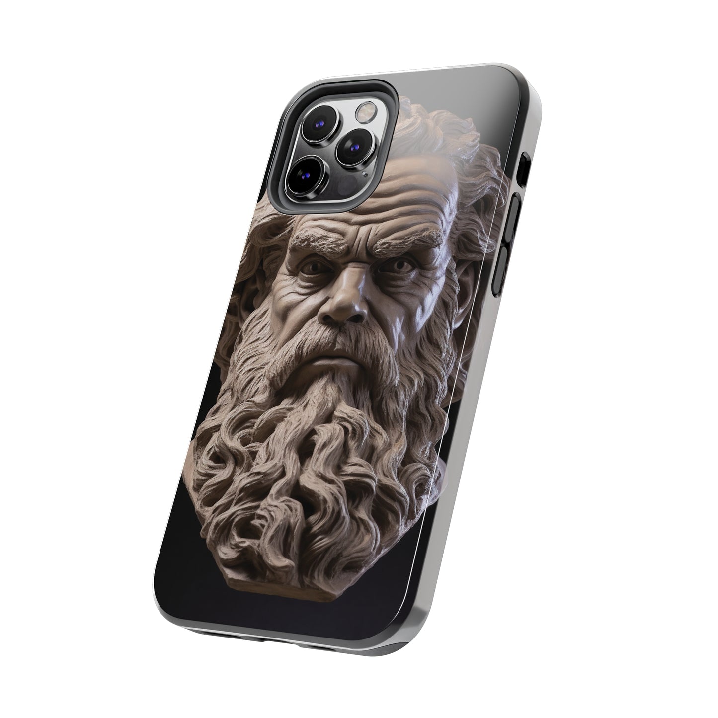 Socrates Face Tough Phone Case - Protect Your Device with Wisdom