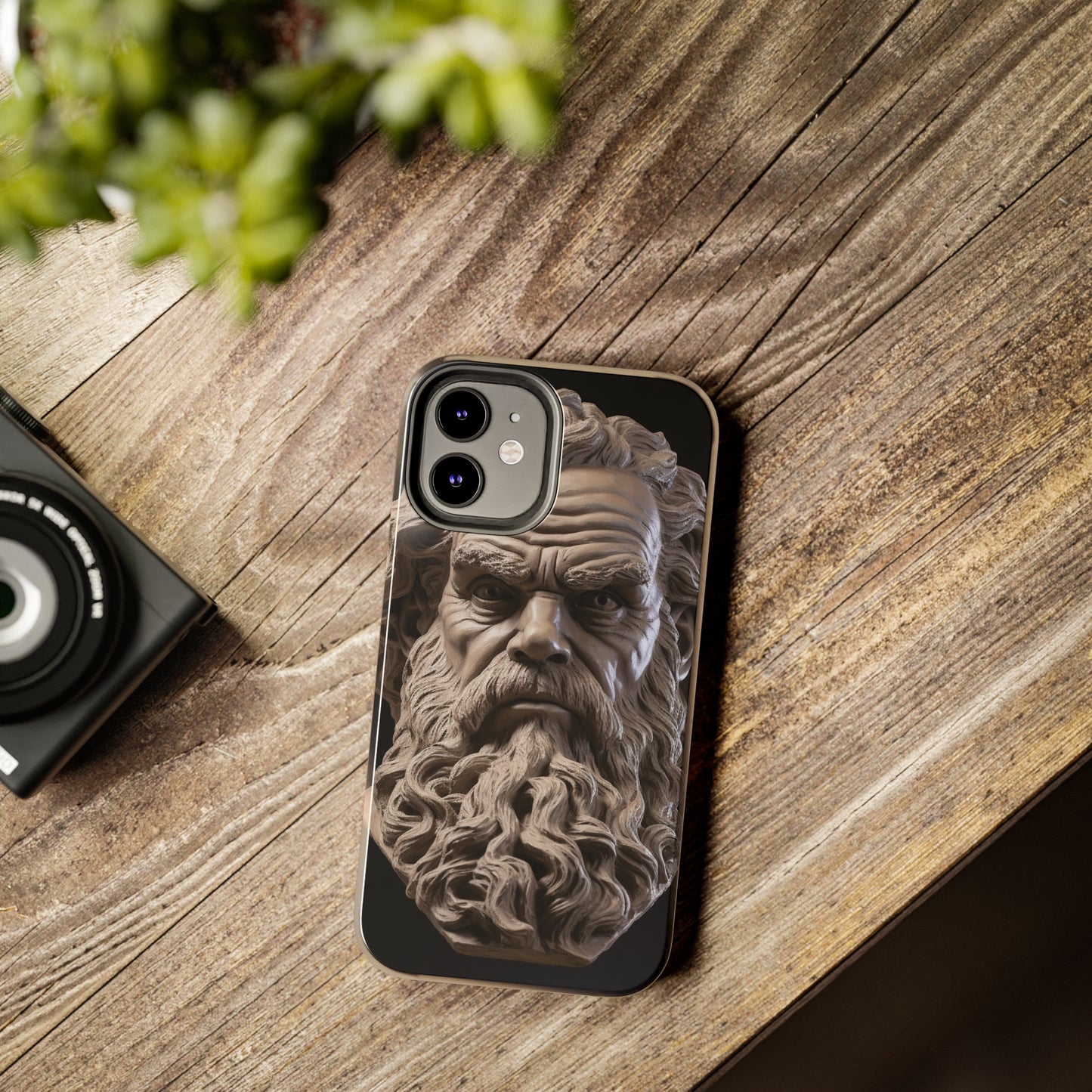 Socrates Face Tough Phone Case - Protect Your Device with Wisdom