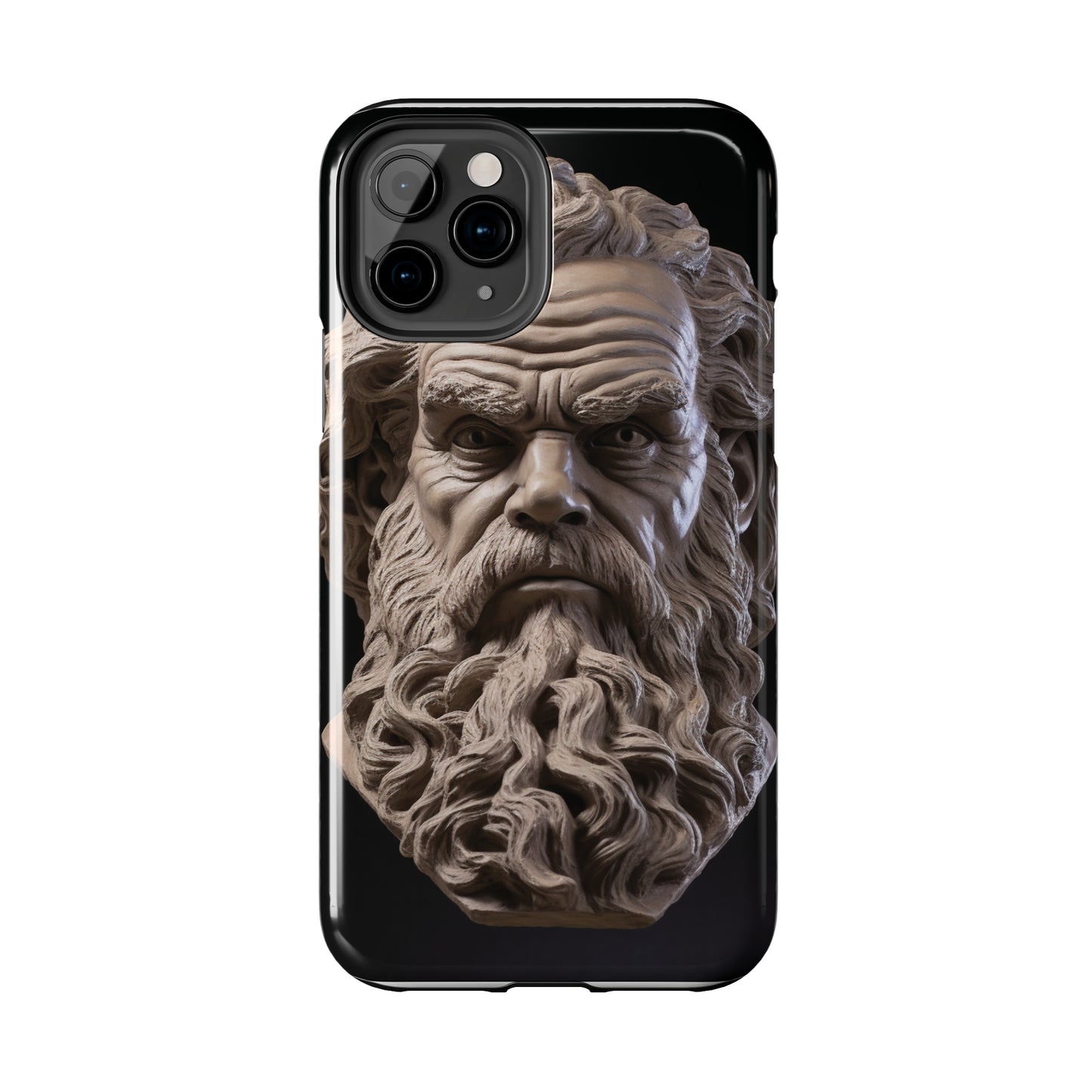 Socrates Face Tough Phone Case - Protect Your Device with Wisdom