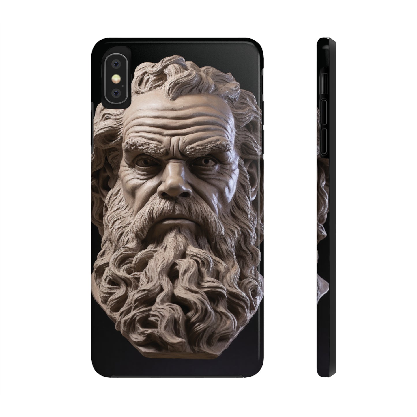 Socrates Face Tough Phone Case - Protect Your Device with Wisdom