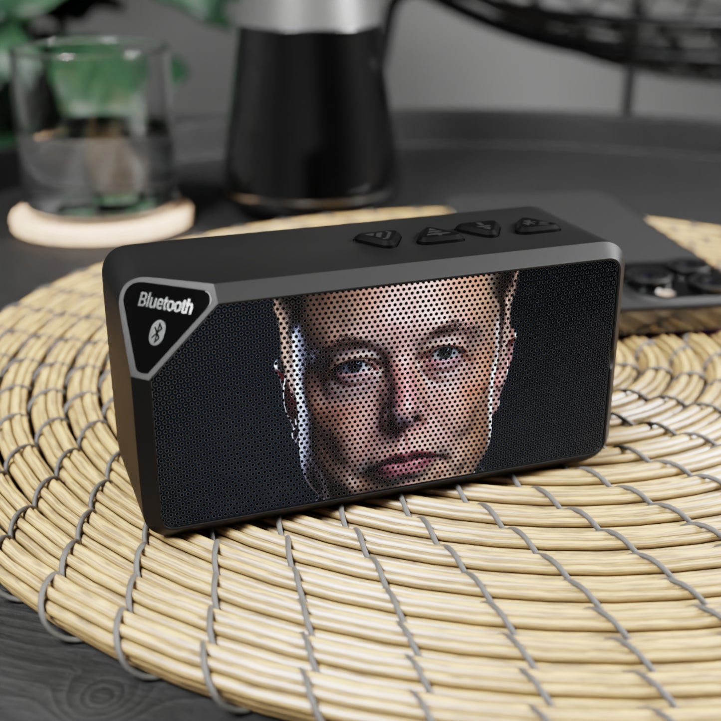 Jabba Musk: Elon Musk Face Bluetooth Speaker with Powerful Sound