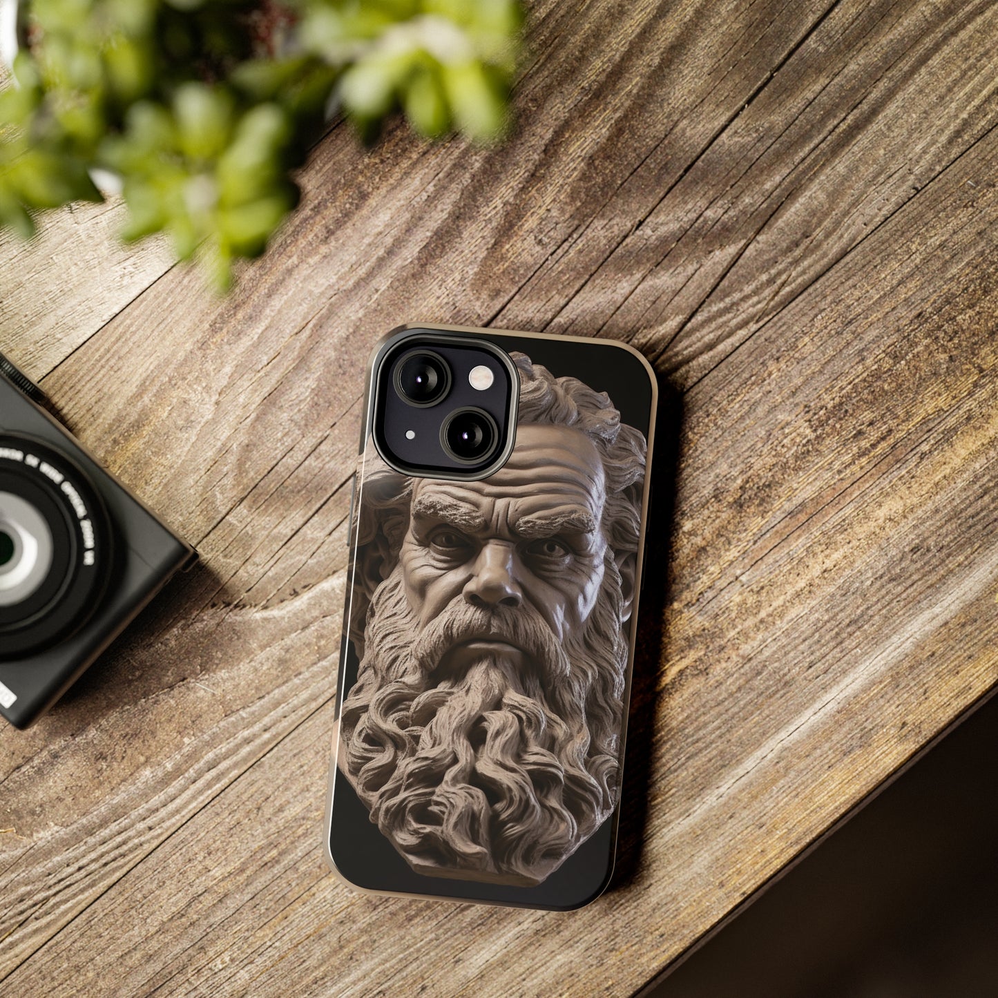 Socrates Face Tough Phone Case - Protect Your Device with Wisdom