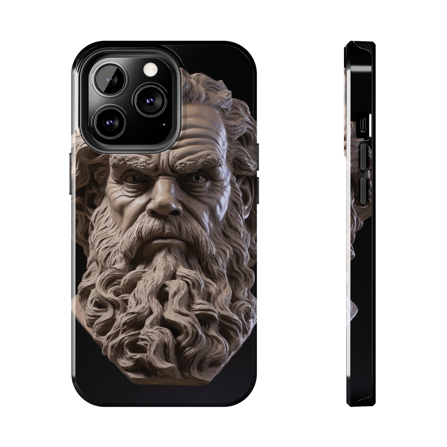 Socrates Face Tough Phone Case - Protect Your Device with Wisdom