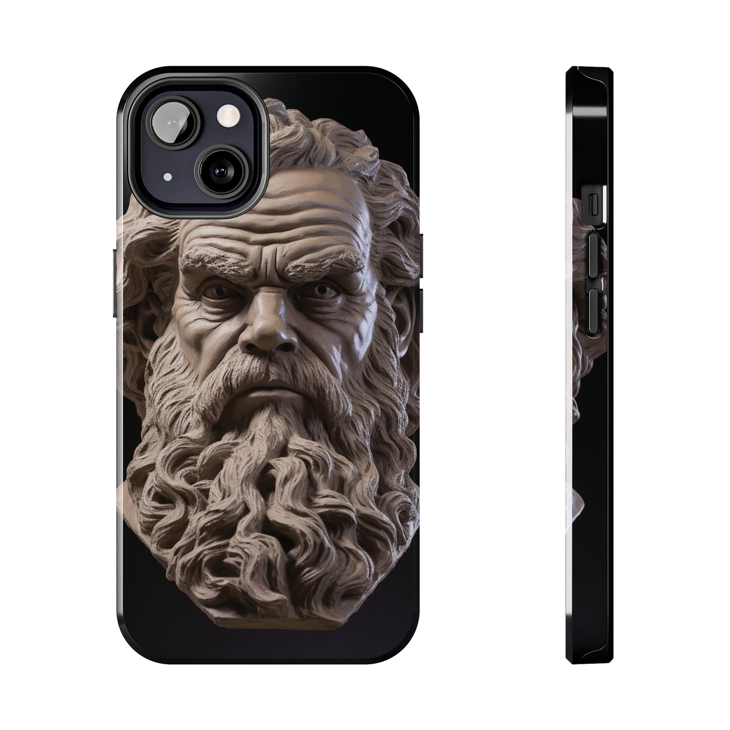 Socrates Face Tough Phone Case - Protect Your Device with Wisdom