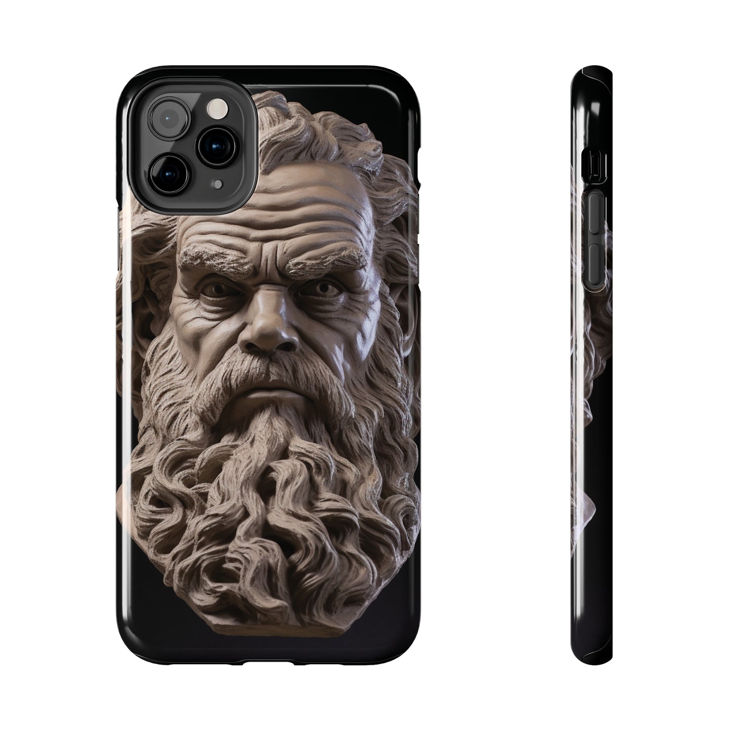 Socrates Face Tough Phone Case - Protect Your Device with Wisdom