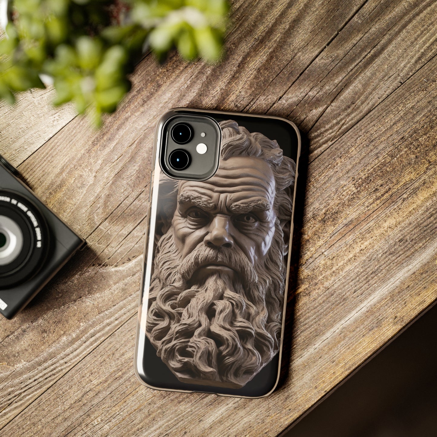 Socrates Face Tough Phone Case - Protect Your Device with Wisdom