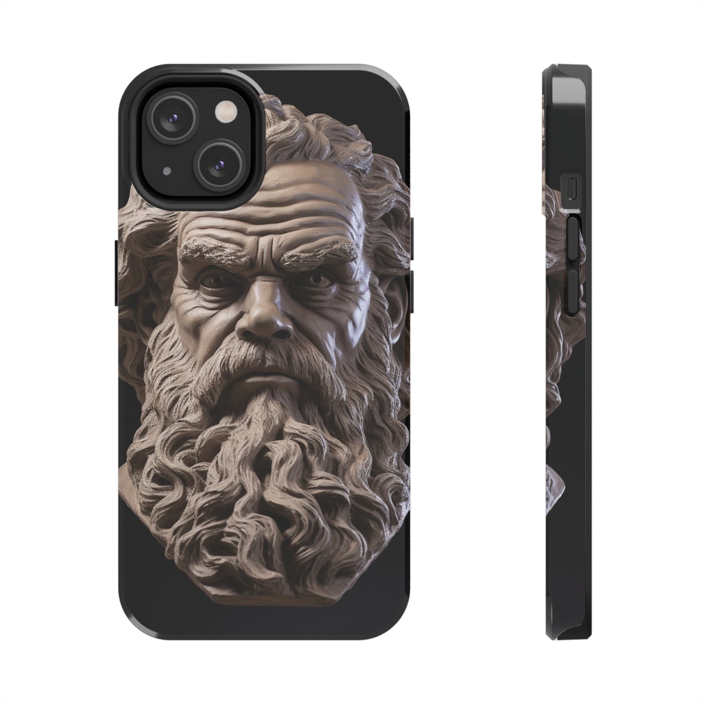 Socrates Face Tough Phone Case - Protect Your Device with Wisdom