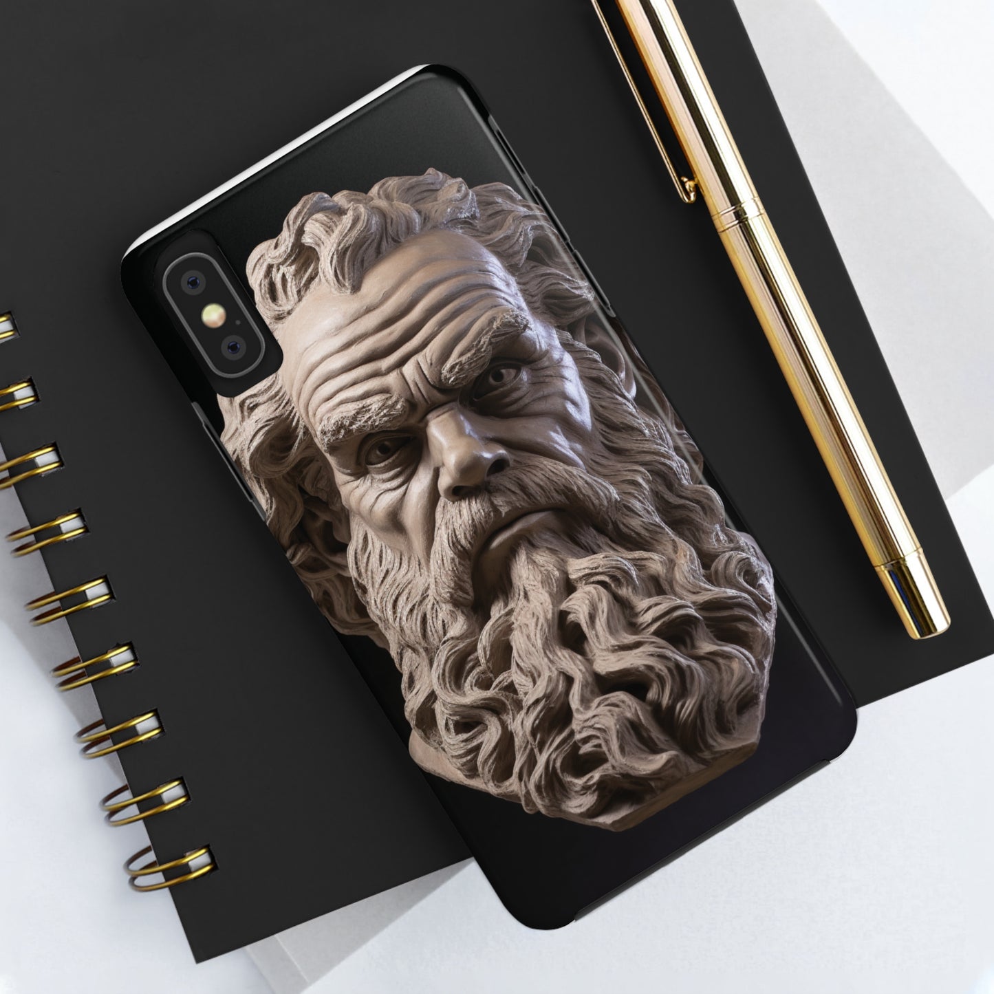 Socrates Face Tough Phone Case - Protect Your Device with Wisdom