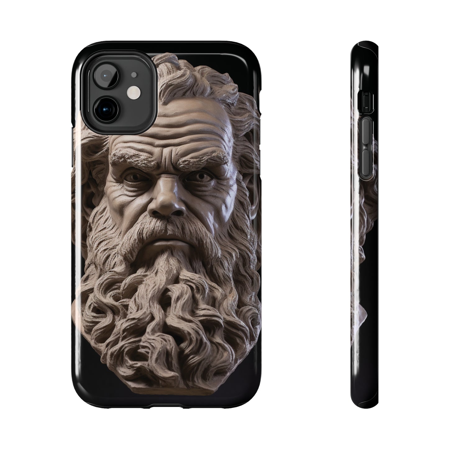 Socrates Face Tough Phone Case - Protect Your Device with Wisdom