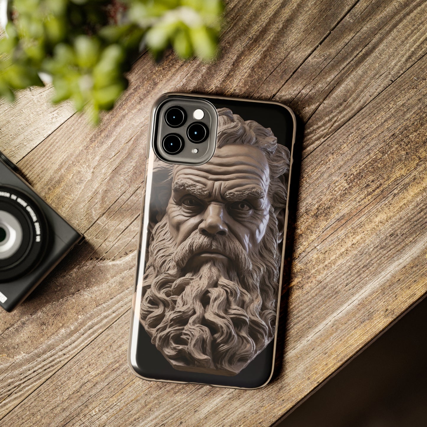 Socrates Face Tough Phone Case - Protect Your Device with Wisdom