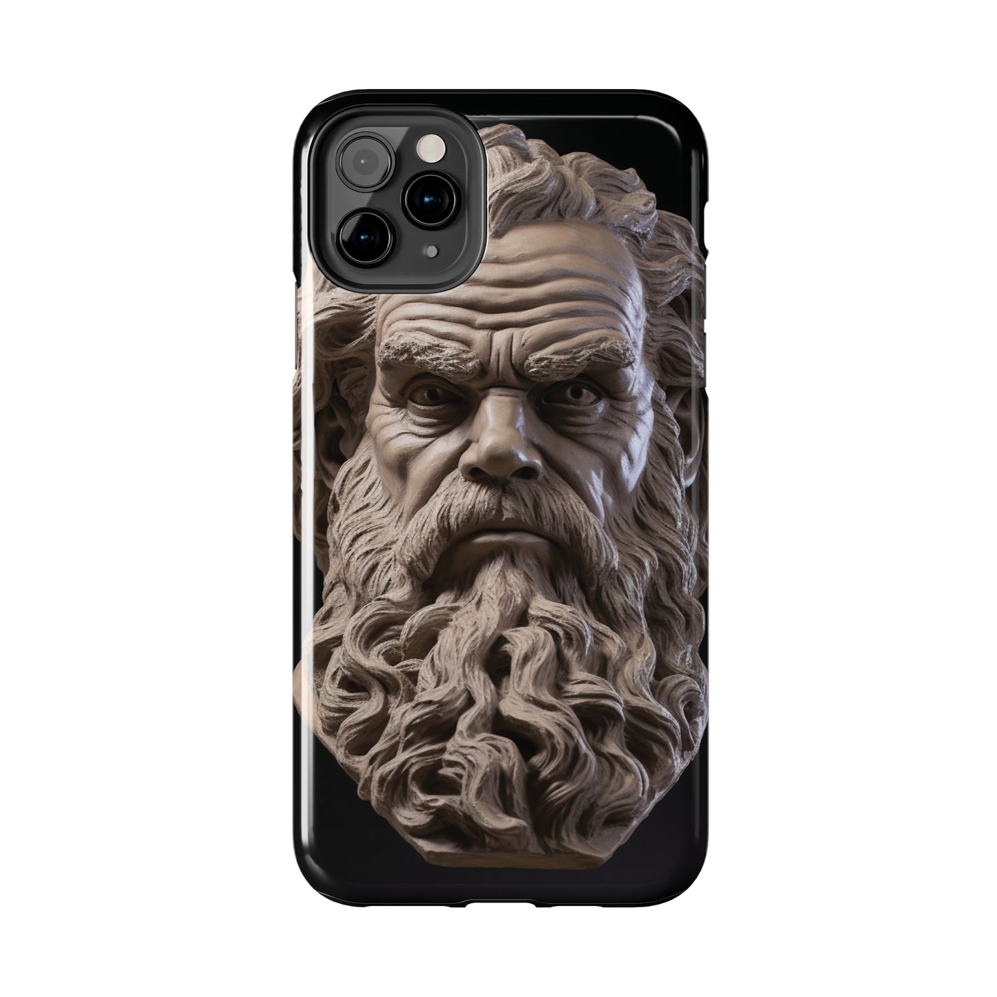 Socrates Face Tough Phone Case - Protect Your Device with Wisdom